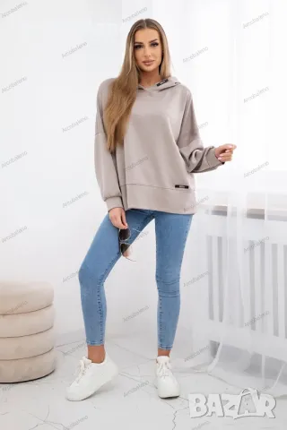 Дамски суичър от маслена материя, 8цвята , снимка 9 - Суичъри - 48966481