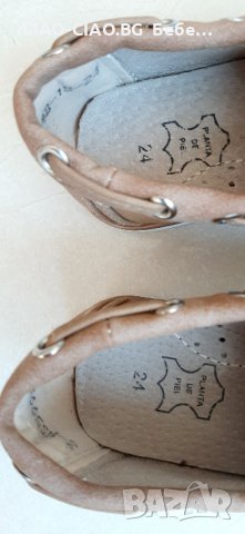 №22-№30, Бежови Бебешки Мокасини за момче с велкро, снимка 4 - Бебешки обувки - 35835667