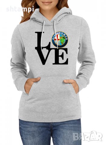 Дамски Суичър Alfa Romeo LOVE , снимка 2 - Суичъри - 33385341