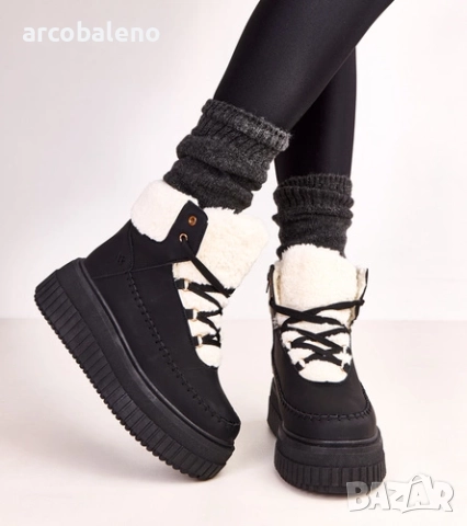 Дамски изолирани боти до глезена на платформа Lorraine, 3цвята , снимка 10 - Дамски боти - 52167015