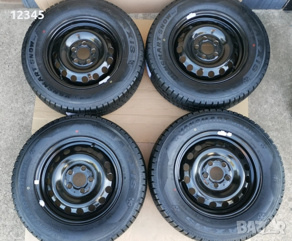15’’5x112 originalni za mercedes vito/viano + нови зимни гуми 215/65R15C+тасове-№631, снимка 3 - Гуми и джанти - 51842967