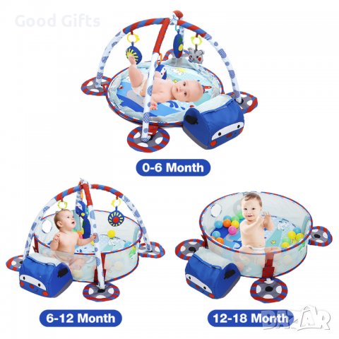 3в1 Активна гимнастика за бебета + игра с топки, снимка 3 - Други - 38297144