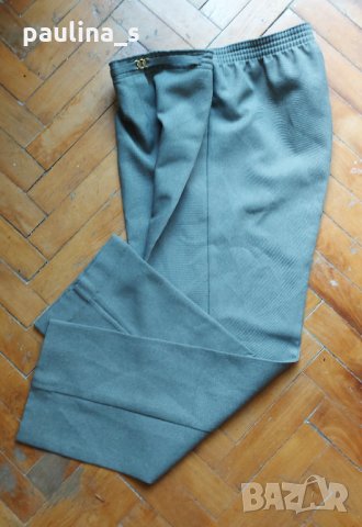 Официален панталон в зелено / голям размер , снимка 2 - Панталони - 32746049