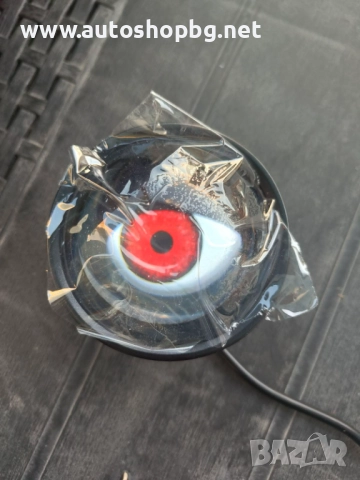 Комплект 3D LED фарове халогени дяволски очи Devil Eyes с лупи