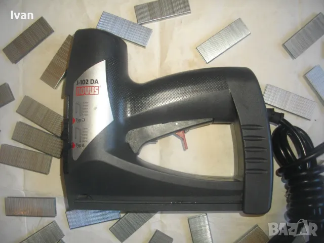 6-14 мм Немски Електрически Дърводелски Тапицерски ТАКЕР NOVUS J-102 DA Скоби 8-14 мм, снимка 6 - Други инструменти - 47457711