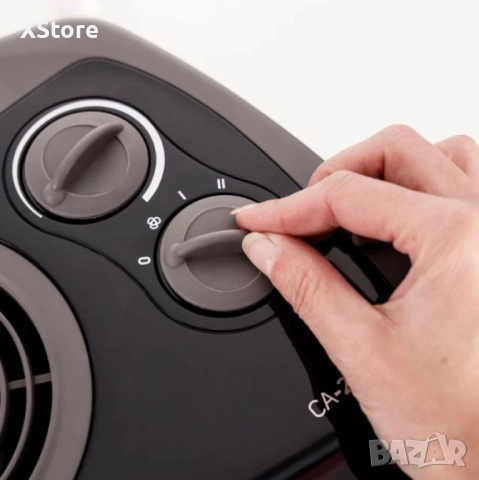 Вентилаторна печка Taurus CA-2400 – вентилаторен отоплител 2400W с 2 степени на мощност и защита , снимка 3 - Отоплителни печки - 51727707