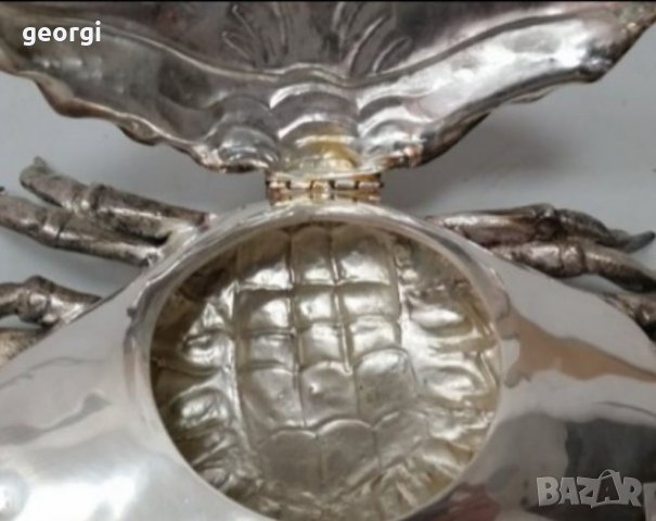 Дизайнерски посребрен съд за хайвер , снимка 5 - Прибори за хранене, готвене и сервиране - 38917286