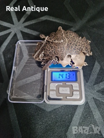 Страхотен антикварен руски кавказки сребърен колан с ниело , снимка 9 - Антикварни и старинни предмети - 50447020