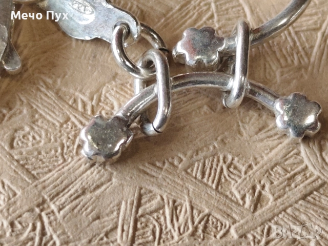 Сребърна гривна (333), снимка 6 - Гривни - 52454840