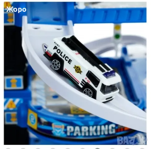 ДЕТСКИ ПОЛИЦЕЙСКИ ПАРКИНГ-ПИСТА НА ПЕТ НИВА СЪС ЗВУК И СВЕТЛИНА 058115, снимка 13 - Коли, камиони, мотори, писти - 47581878