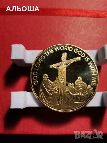 Сувенирна монета "Исус Христос", колекция от колекционерски възпоменателни монети за Коледа, снимка 2 - Нумизматика и бонистика - 35272000