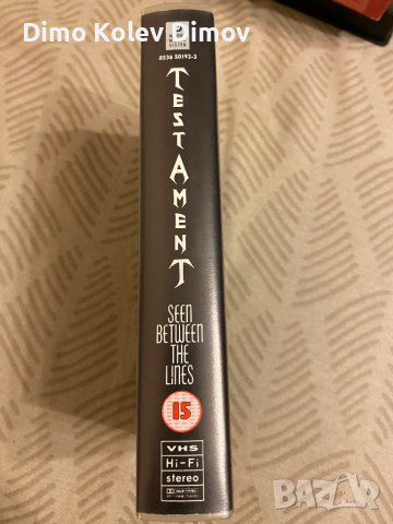 TESTAMENT Ulta Rare VHS, Видео Касета., снимка 3 - Други музикални жанрове - 43049656