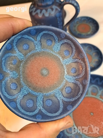 комплект немска керамика ръчна изработка 29/1, снимка 7 - Антикварни и старинни предмети - 52027517