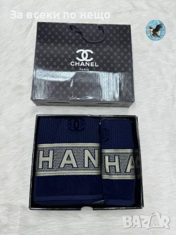 Chanel Луксозни Хавлии - 2бр. в кутия - Налични Различни Цветове Код E704, снимка 9 - Хавлиени кърпи - 51152282