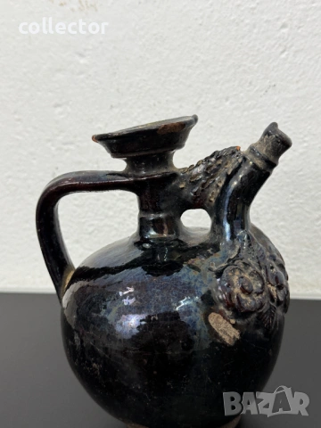 Автентична керамична стомна / съд 19в. №7819, снимка 5 - Антикварни и старинни предмети - 53043765