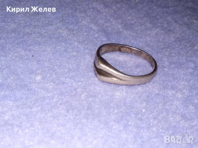 СТАР СРЕБЪРЕН АР НУВО СТИЛ ПРЪСТЕН ВИСОКА ПРОБА СРЕБРО 29378, снимка 6 - Антикварни и старинни предмети - 39460886