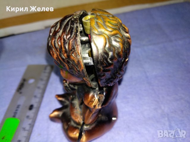 ДЕКОРАТИВНА МЕТАЛНА ФИГУРКА - МОМЧЕНЦЕ Била е ГАЗОВА ЗАПАЛКА - За КОЛЕКЦИЯ ДОМАШНА УКРАСА 41408, снимка 7 - Декорация за дома - 43887755