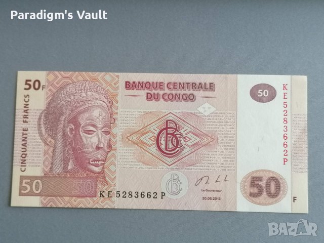 Банкнота - Конго - 50 франка AUNC | 2007г.