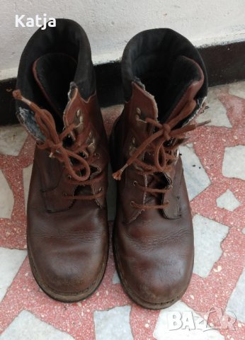 Кожени зимни ботуши