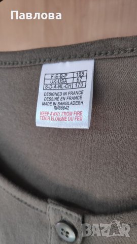 Нова рокля от памук цвят маслено-зелен, снимка 12 - Детски рокли и поли - 35037854