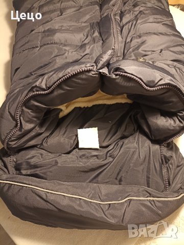 Термо чувалче за количка Тъмно синьо. Cangaroo Fluffy, снимка 10 - За бебешки колички - 43799325