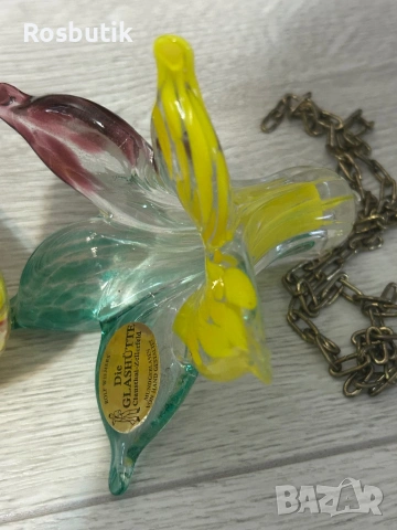 Лот от старинни стъклени фигури 