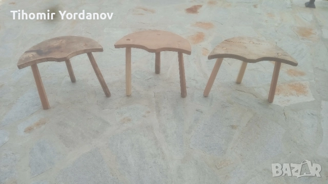 Трикрако столче -3 броя., снимка 10 - Антикварни и старинни предмети - 51500179