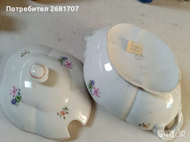 стар керамичен супник , снимка 5 - Антикварни и старинни предмети - 48836065