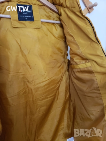 Дълга зимна грейка / елек цвят горчица, снимка 6 - Елеци - 51443616