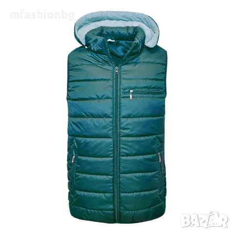 Мъжки елек с качулка, от М до 6XL, Произведен в България, снимка 2 - Якета - 47319231