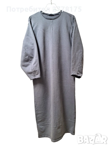 Zara памучна сива рокля, снимка 9 - Рокли - 53277002