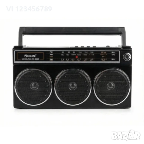 Портативно ретро 3 лентов приемник GOLON RX-666SD FM,АМ;SWBT,USB,TF, снимка 4 - Радиокасетофони, транзистори - 53457669