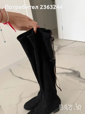 Черни ботуши Zara, снимка 2 - Дамски ботуши - 49501933