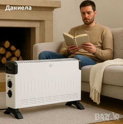 Конвекторни отоплители Rosberg – 2000W, 3 степени, защита от прегряване, снимка 3 - Други стоки за дома - 51812427