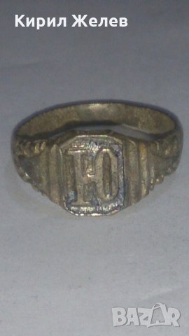 Старинен пръстен сачан над стогодишен- 59571, снимка 1 - Пръстени - 28986818