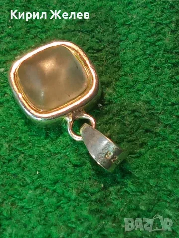 АР ДЕКО СТИЛ СКЪПОЦЕНЕН СРЕБЪРЕН ПЕНДАНТ СРЕБРО 925 с ШЛИФОВАН ЛУНЕН КАМЪК РЪЧНА ИЗРАБОТКА 49777, снимка 13 - Колиета, медальони, синджири - 49682445