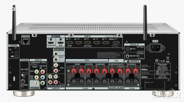 Ресивър Pioneer VSX-930 с комплект колони за Dolby Atmos, снимка 2 - Ресийвъри, усилватели, смесителни пултове - 52461233