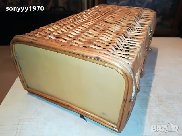 ПЛЕТЕНА КУТИЯ-ВНОС ФРАНЦИЯ 3010221127L, снимка 15 - Антикварни и старинни предмети - 38498472
