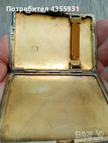старинна сребърна табекера Старо сребро 935 стара табакера , снимка 7 - Антикварни и старинни предмети - 50674802