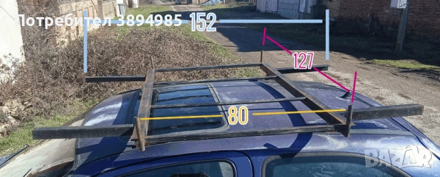 Стоманен багажник за покрив за Corsa B, висока товароносимост