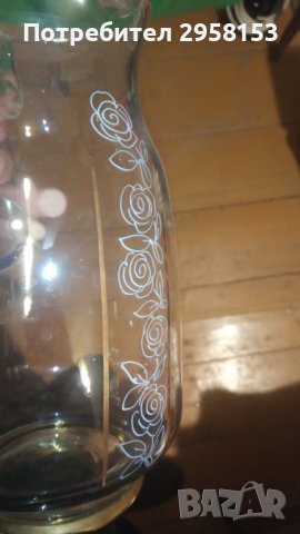 6 чаши стъклени с кана 1 литър за тази цена, снимка 2 - Чаши - 38673498