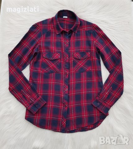 Дамска карирана риза XS-S, снимка 5 - Ризи - 43294604