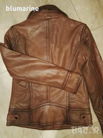 Дамско кожено яке Massimo Dutti 1, снимка 2 - Якета - 27536437
