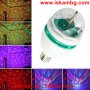 LED трицветна въртяща се електрическа диско крушка/лампа - 3W/6W    код 0935