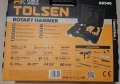 Перфоратор Tolsen SDS Max 1250W, 9J, пробиване до ф40, куфар, снимка 3