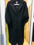 Дълго модерно черно палто-халат, снимка 1 - Палта, манта - 27163042