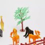 12 бр малки зоо диви джунгла сафари животни пластмасови фигурки играчки за игра и украса торта, снимка 7