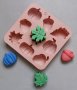 Едри Есенни жълъд тиква листо силиконов молд форма фондан гипс шоколад сапун свещ декор, снимка 2