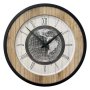 Уникален дървен часовник в индустриален стил