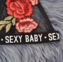 10 ЛЕВА ‼️ Бюстие с бродерия и ластик с надпис SEXY BABY 🌺 Налични размери S , M , L и XL ✔️ , снимка 3